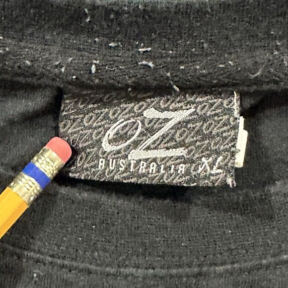 Vintage Oz Australia Perth Crewneck T-Shirt Men's XL Short Black Graphic Print - Picture 2 of 7
